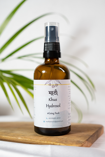 Maati Khus or Vetiver hydrosol | 100% pure, refreshes hair | Repairs dull lifeless hair