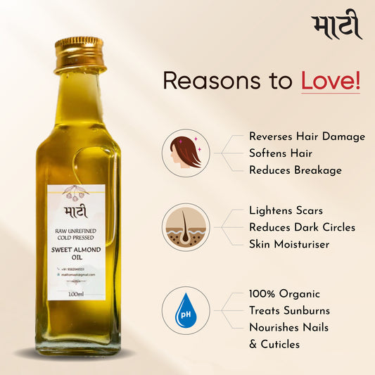 Kashmiri Mamra Almond oil |  Nourishing Nectar | Pure Badam Ka Tel