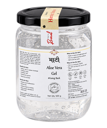 Organic Aloe Vera Gel | 100% Pure | Treats Acne and Pigmentation | Hydrates Skin and Hair