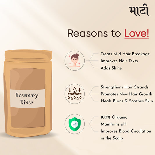 Maati Rosemary Rinse | Dried Rosemary Leaves | Strengthens Hair | Works for Breakage