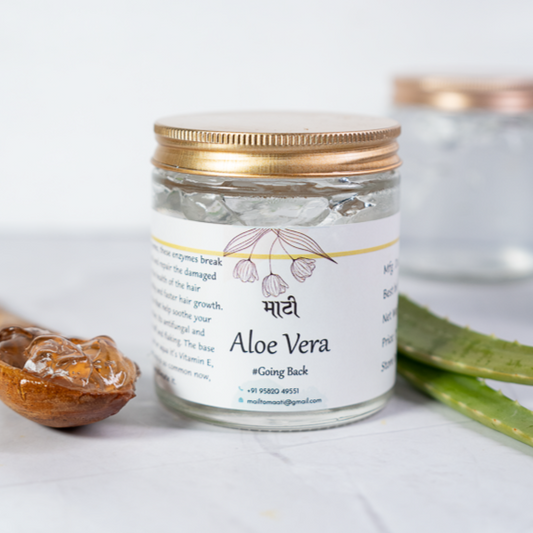 Organic Aloe Vera Gel | 100% Pure | Hydrates Skin and Hair